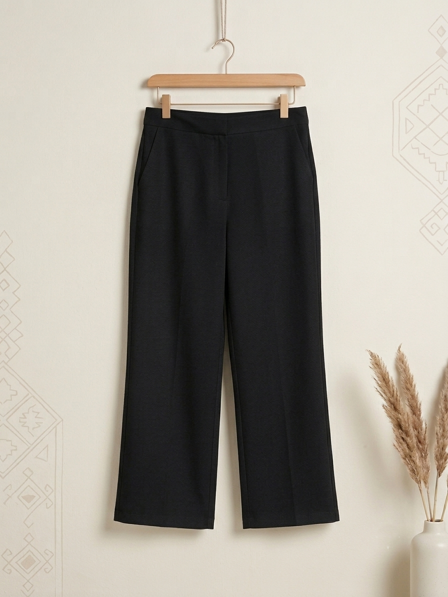 Signature Black-Wide leg pants